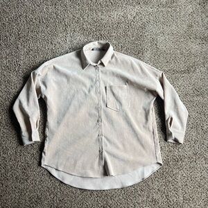 ZARA BASIC CREAM BUTTON UP